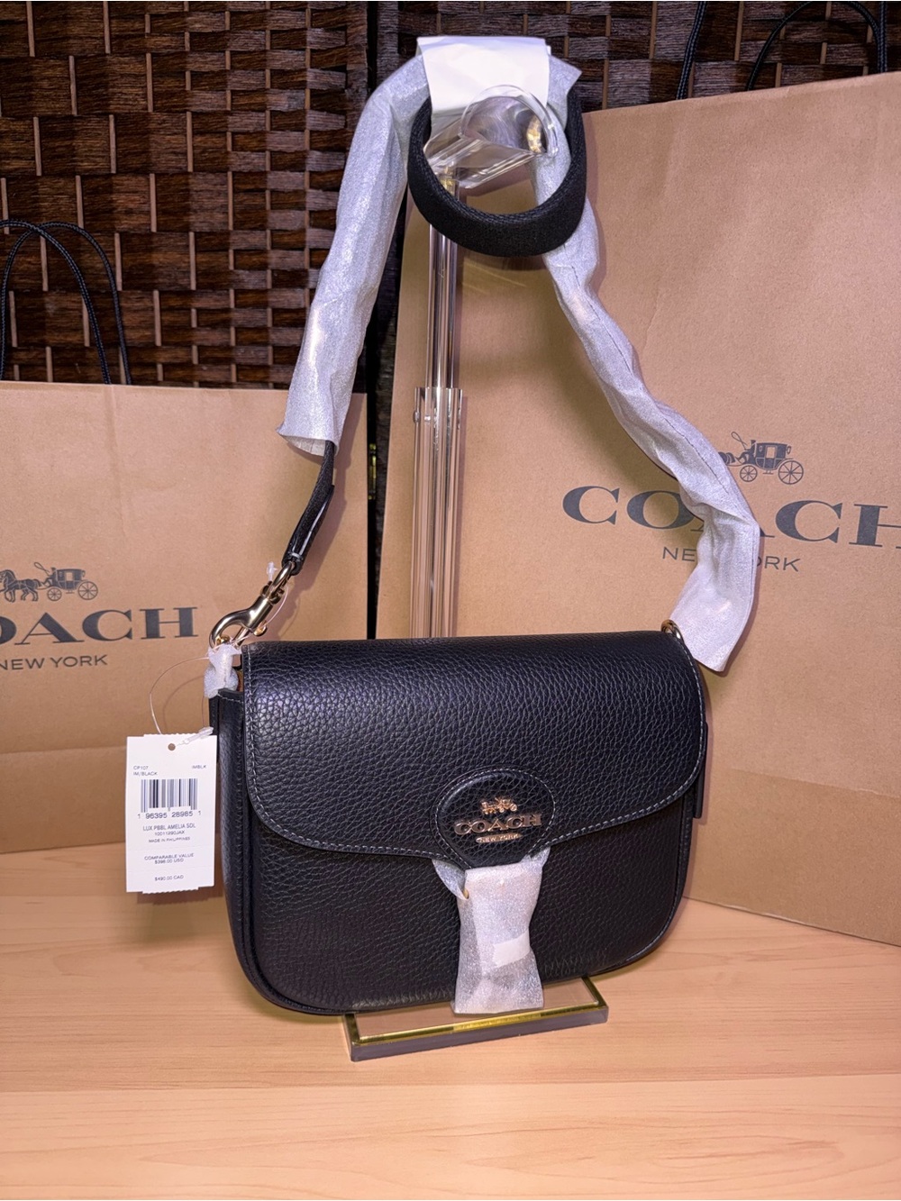 Coach Amelia Saddle Bag